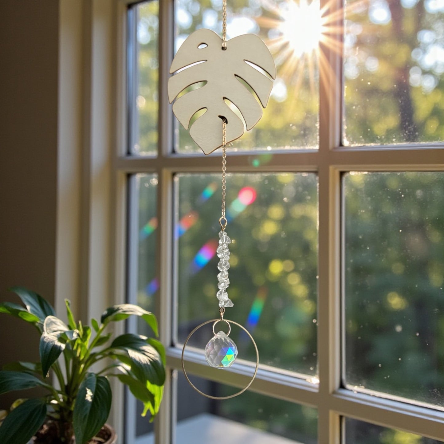 Monstera Suncatcher
