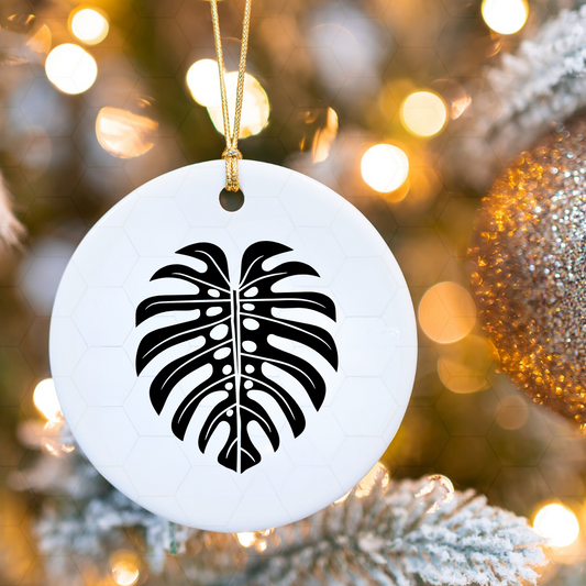 Signature Monstera Ceramic Ornament