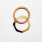 Wood and Horn Bracelet Set - The Leafy Branch