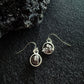 Small Round Raw Meteorite Dangle or Stud Earrings