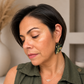 Lava Maharani Alocasia Earrings