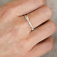 Budding twig ring Size 8, stackable rings, Maine forest botanical jewelry, recycled sterling silver, hand carved