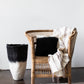 Eclipse Black & White Wool Floor Vase - The Leafy Branch