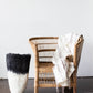 Eclipse Black & White Wool Floor Vase - The Leafy Branch
