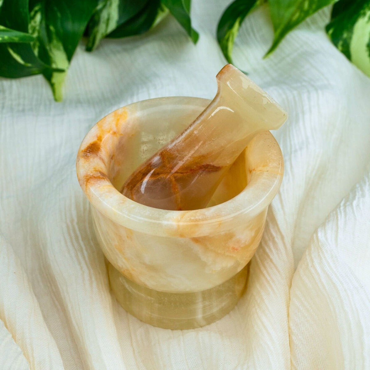 Green Onyx Mortar and Pestle