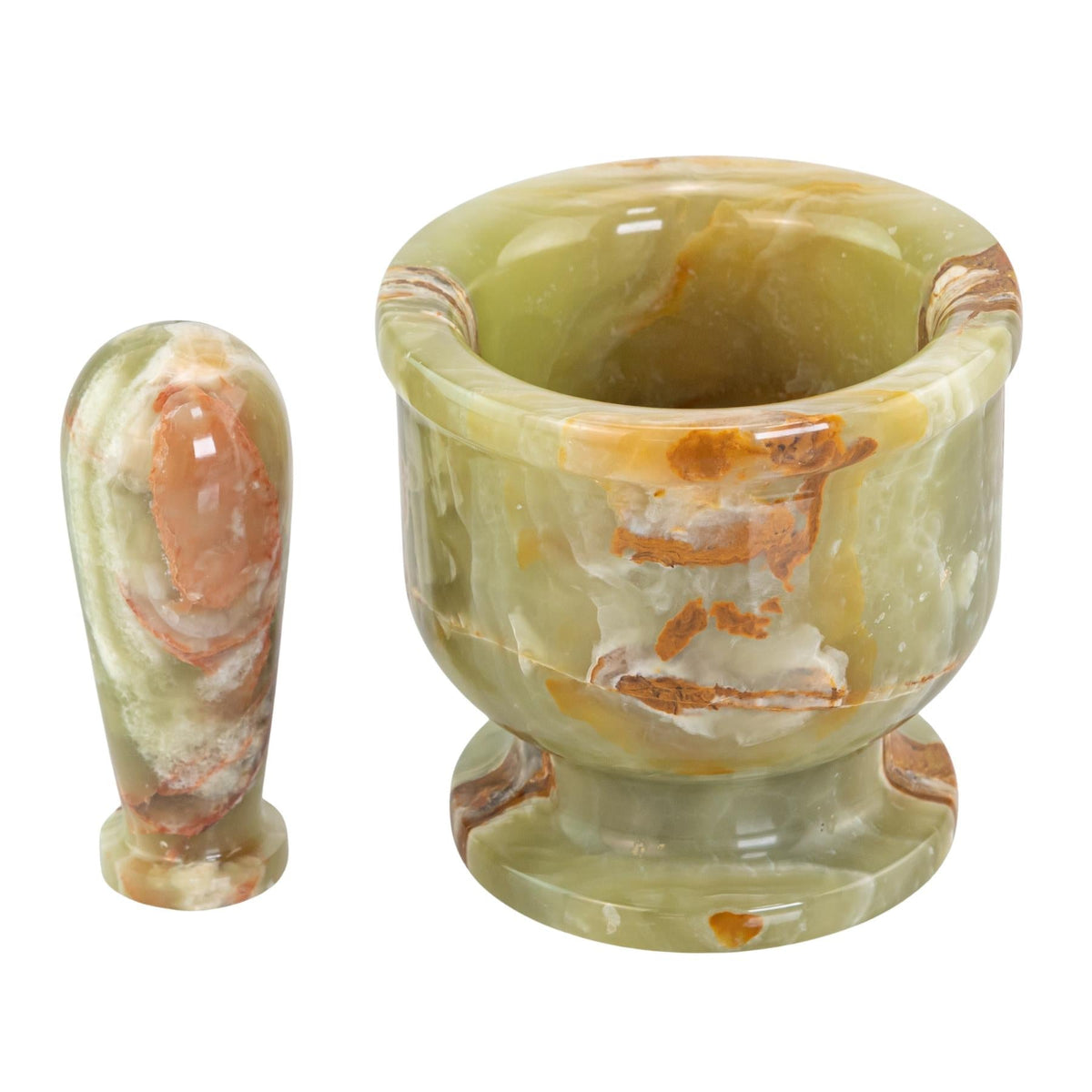 Green Onyx Mortar and Pestle
