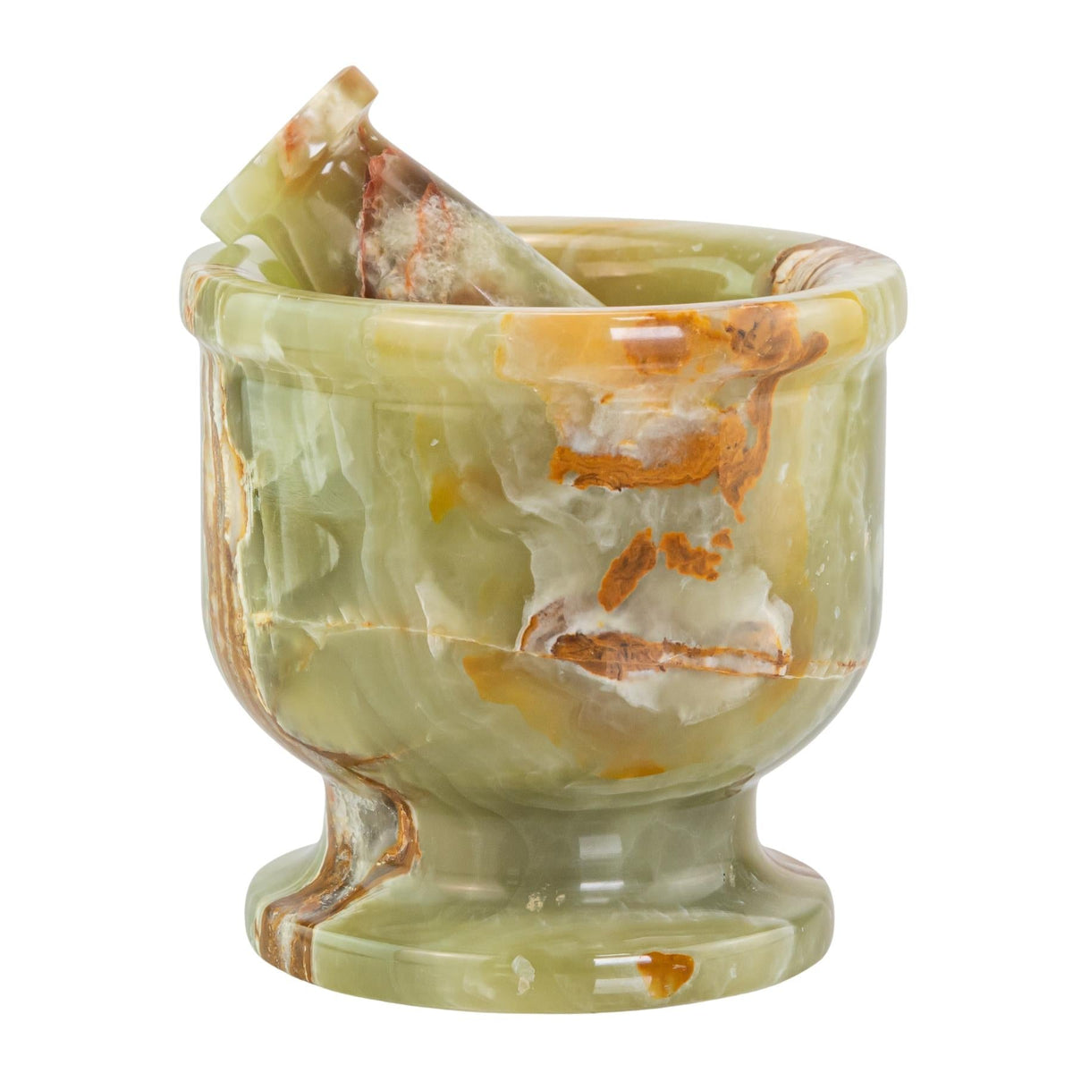 Green Onyx Mortar and Pestle