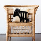 African Modern Boho Felted Decorative Pillow: Animal Zebra Jungle Wool Throw Pillow - The Leafy Branch