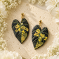 Lava Maharani Alocasia Earrings