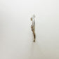 Budding twig ring Size 8, stackable rings, Maine forest botanical jewelry, recycled sterling silver, hand carved