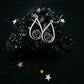 Teardrop Earrings with Raw Meteorite