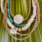 Natural Turquoise + 14k Gold Filled || Adult Anklet