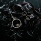 Meteorite Jewelry Set - Circle Necklace and Earrings