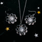 CLEARANCE Moon Phases Halo Dangle Earrings