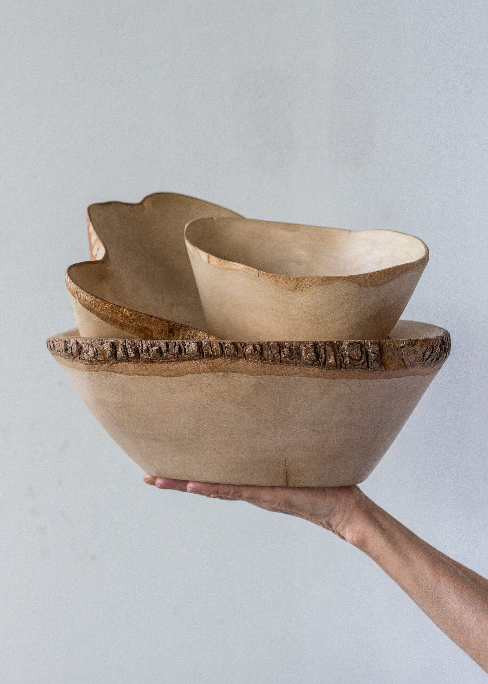 Jacaranda Hand-carved Wood Trinket Bowl - The Leafy Branch