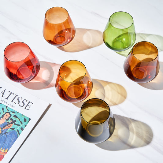 Chloe Stemless Wine Glassware
