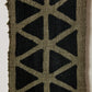 Longevity Bogolan Wall Totem in Grey with Black Triangles - The Leafy Branch