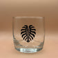 Monstera Lowball Glasses