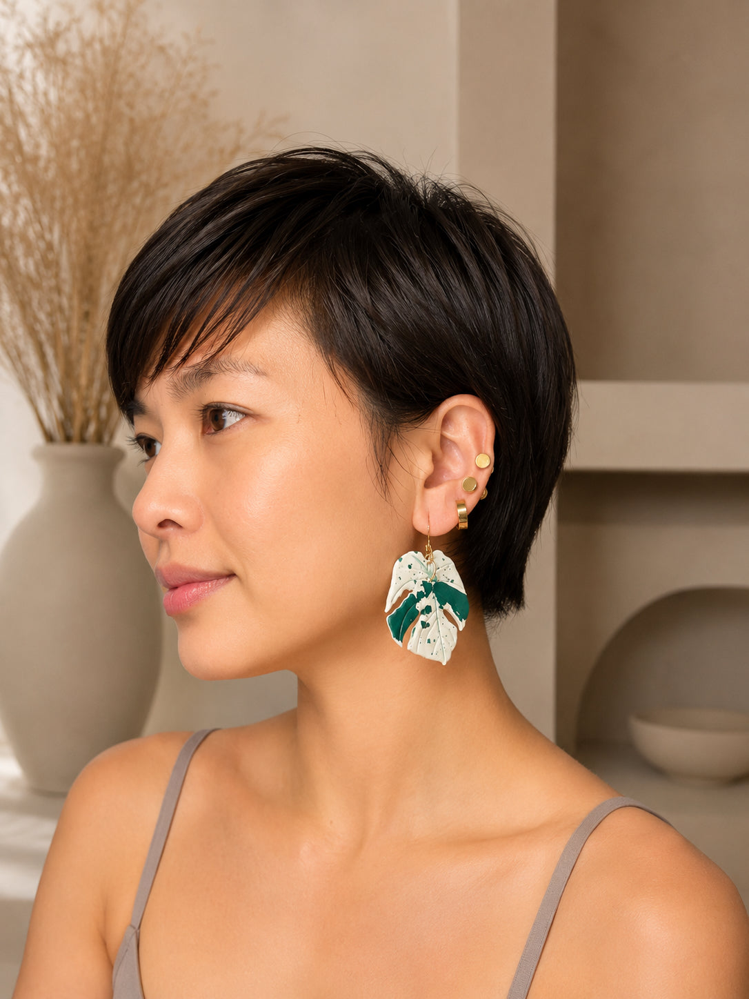 Monstera Bulbasaur Earrings