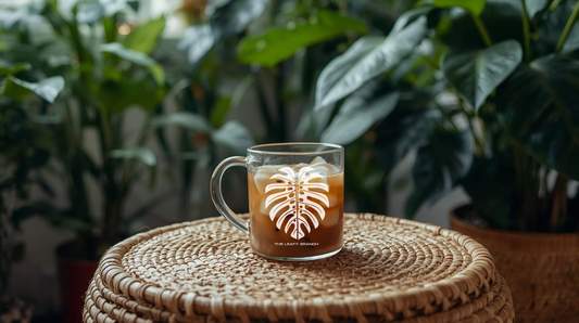 Monstera Glass Mug