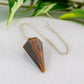Tiger’s Eye Faceted Pendulum