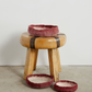 Berry Red Decorative Wool Nesting Bowls - The Leafy Branch
