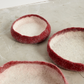 Berry Red Decorative Wool Nesting Bowls - The Leafy Branch