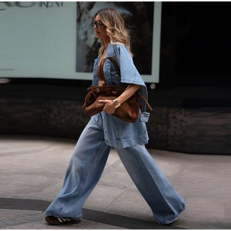 Susie Oversized Denim Set