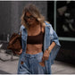 Susie Oversized Denim Set