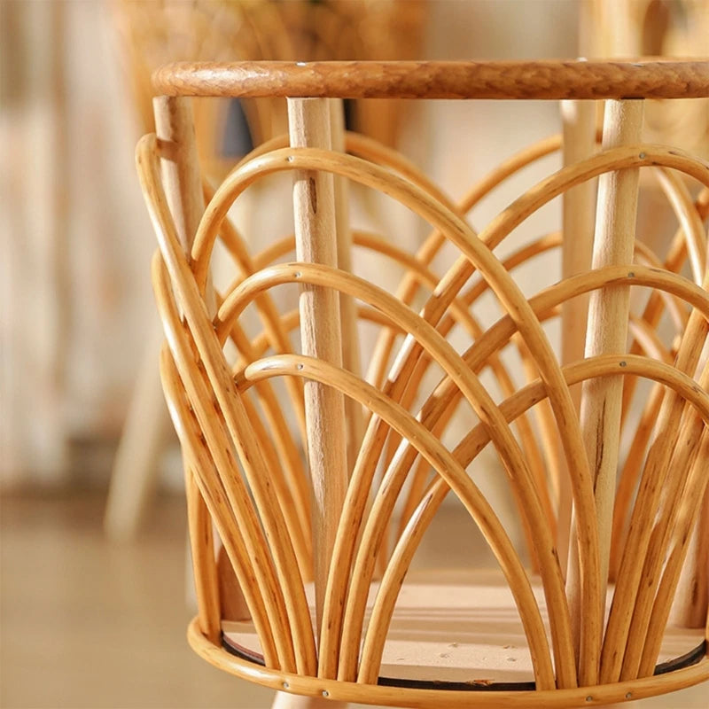 Bria Boho rattan Plant Stands - The Leafy Branch
