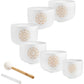 Solfeggio Crystal Singing Bowl Set (396, 417, 528, 639, 741, 852 Hz)