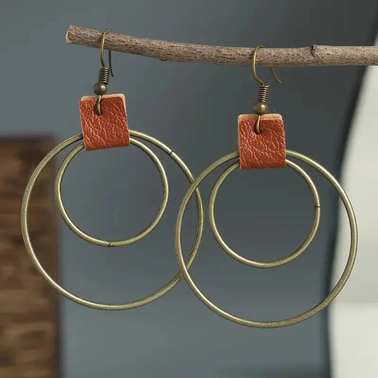 Lara Leather Dangle Earrings