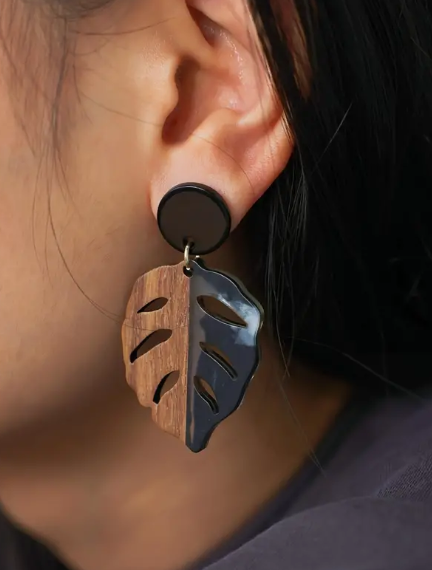 Boho Wooden Earrings