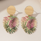 Tropical Leaf Vibes Earrings - The Leafy Branch