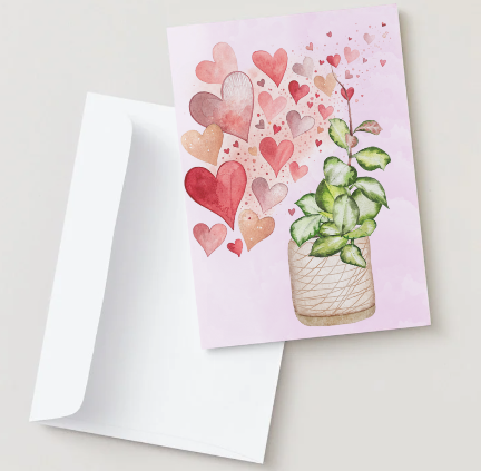 Valentine Hoya Greeting Card