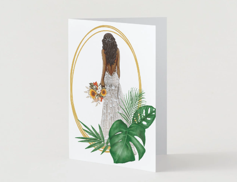 Beautiful Bride Greeting Card