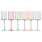 Monet Stemmed Wine Glassware, Set of 6