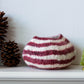 Berry Red Pathways Decorative Wool Ukhamba Bowl - The Leafy Branch