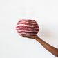 Berry Red Pathways Decorative Wool Ukhamba Bowl - The Leafy Branch