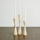 Geo Tapered Wooden Candlestick Holder - The Leafy Branch