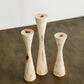 Geo Tapered Wooden Candlestick Holder - The Leafy Branch