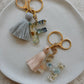 Wildflower Letter Keychain