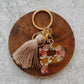 Wildflower Letter Keychain