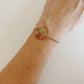 Wildflower Gold Bracelet Large Pendant