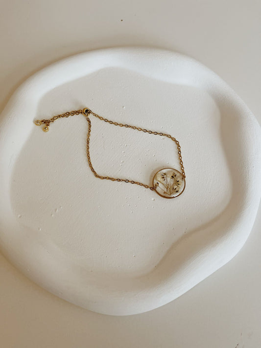 Wildflower Gold Bracelet Large Pendant