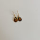 Wildflower Gold Dangle Earrings Large Pendant