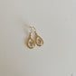 Wildflower Gold Dangle Earrings Large Pendant