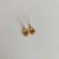 Wildflower Gold Dangle Earrings Large Pendant