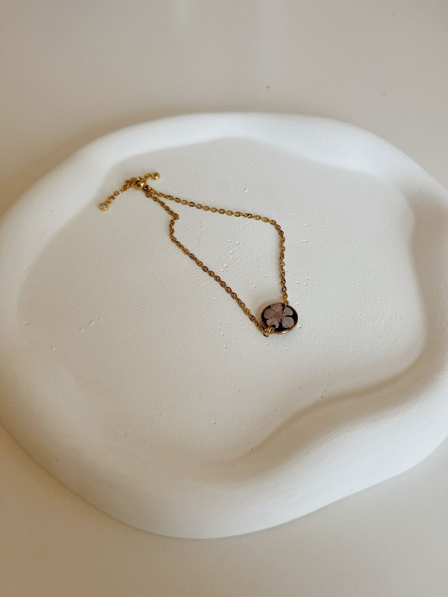 Wildflower Gold Bracelet Small Pendant