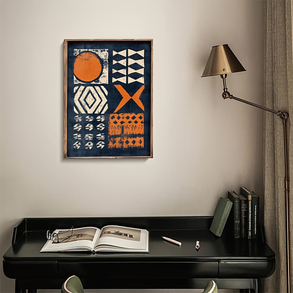 Orange Tribal Wall Art